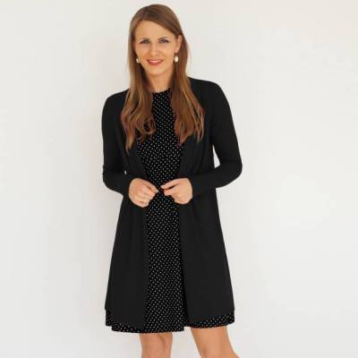 Jacke feen und helden Cardigan Longjacke Größe 36/38 bis 48/52 S-XL
