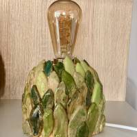 Dschungel Blätter Lampe Tischleuchte Tischlampe Nachttischlampe