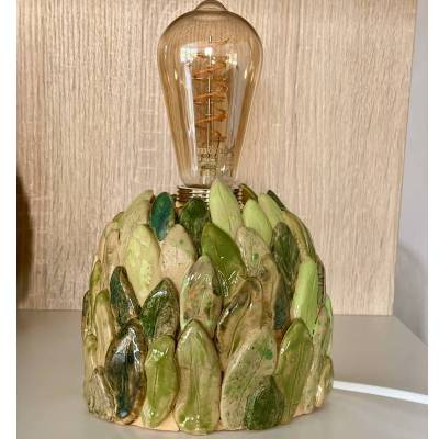 Dschungel Blätter Lampe Tischleuchte Tischlampe Nachttischlampe