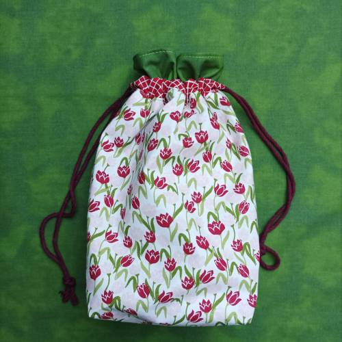 Geschenkbeutel Stoffsäckchen Utensilo Tulpen