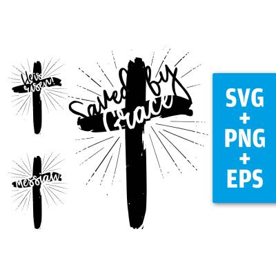 Druckdatei, SVG EPS PNG, Kreuz Design, Jesus Christus, christlich, Ostern