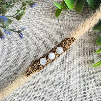 Dreadröhre V11 | Handgefertigter Dreadschmuck mit Mondstein