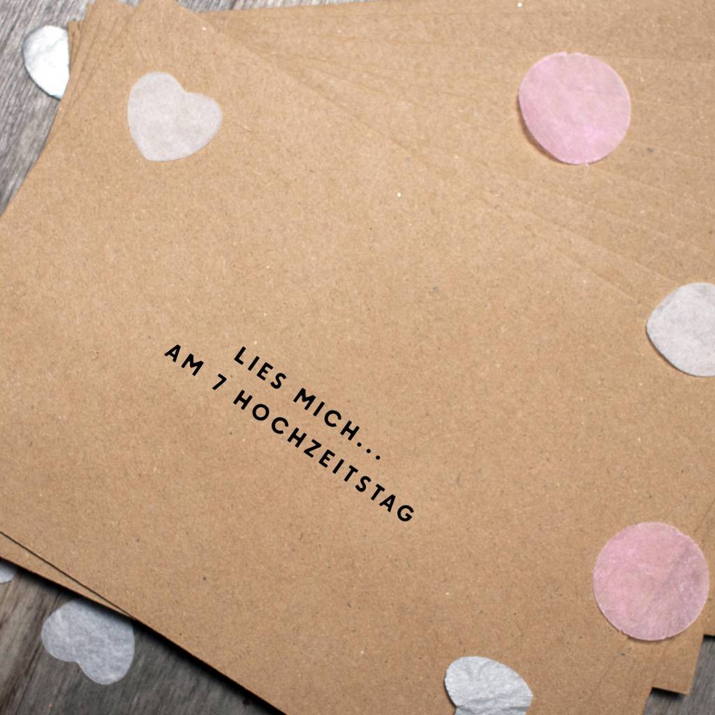 Hochzeitsgeschenk Brautpaar, 10 Briefe für die ersten 10 Hochzeitstage, Liebesbrief Set mit Umschlägen zum Beschriften Bild 4
