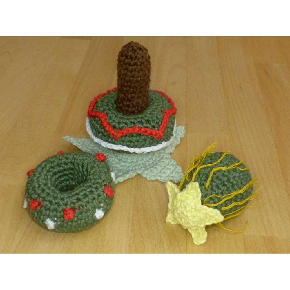 Häkelanleitung Steckspiel Weihnachtsbaum, Stapelturm, Motorikspielzeug, pdf-Datei Bild 4