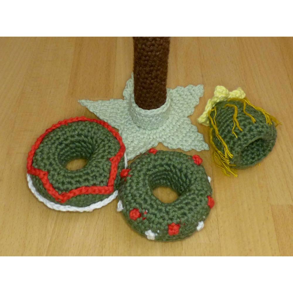 Häkelanleitung Steckspiel Weihnachtsbaum, Stapelturm, Motorikspielzeug, pdf-Datei Bild 5