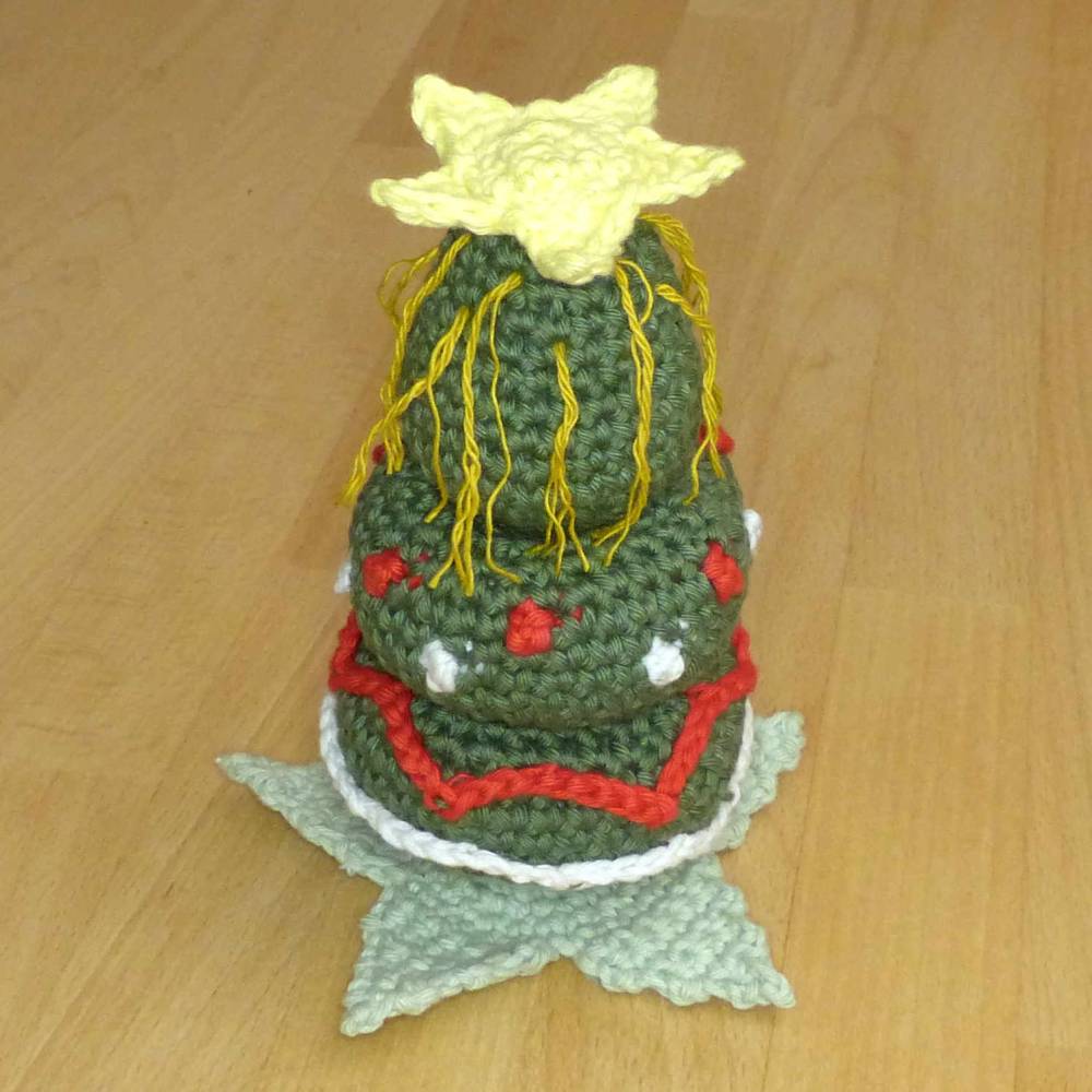 Häkelanleitung Steckspiel Weihnachtsbaum, Stapelturm, Motorikspielzeug, pdf-Datei Bild 6