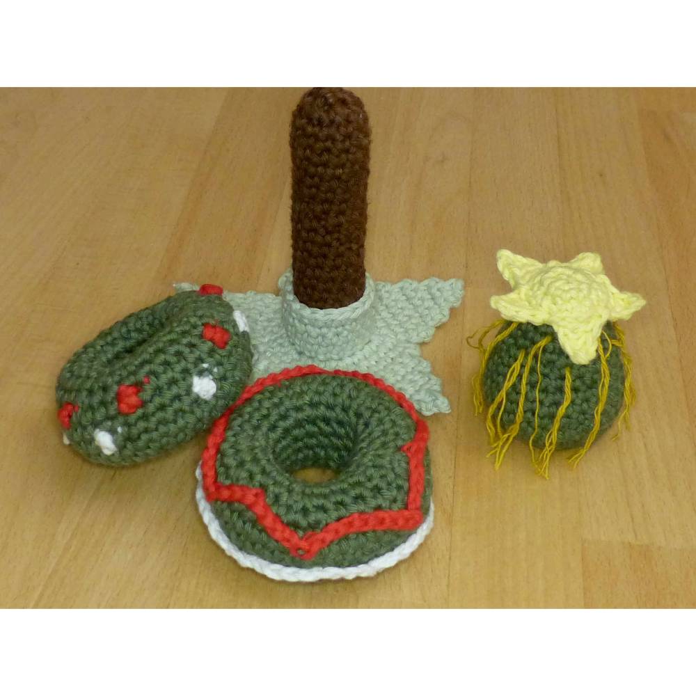 Häkelanleitung Steckspiel Weihnachtsbaum, Stapelturm, Motorikspielzeug, pdf-Datei Bild 7