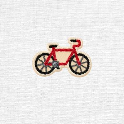 Fahrrad gestickter Aufnäher Patch 3x4,6 cm