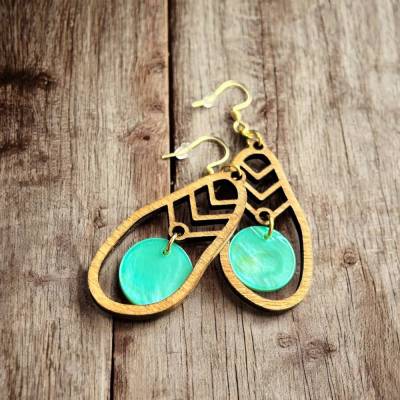 Ohrring "Boho-türkis"
