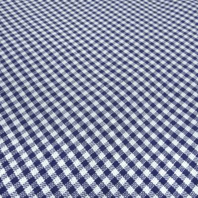 Stoff Baumwolle Zefir Karo 2 mm in dunkel blau weiß kariert Kleiderstoff Busenstoff Dekostoff Trachtenstoff