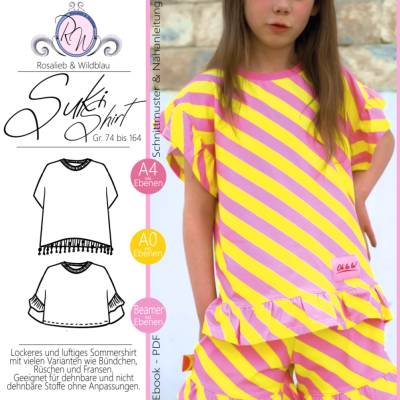 Ebook Schnittmuster Suki-Shirt Gr. 74 bis 164