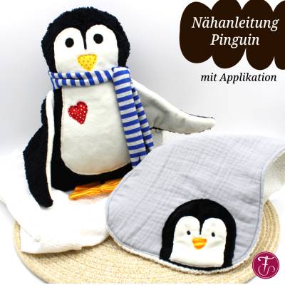 Nähanleitung Pinguin mit Applikation