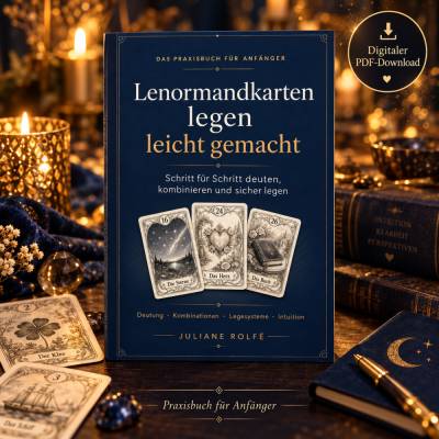 Lenormandkarten legen lernen – 224-seitiges PDF-Praxisbuch für Anfänger mit Kombinationen & Legesystemen