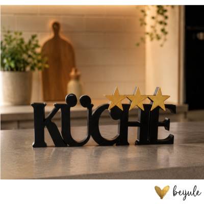 Schriftzug Sterneküche- 3D Druck - Farben individualisierbar