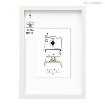 Steinbild "Die besten Momente sind die, die wir teilen" – Lieblingsmomente Geschenk für Paare & Freunde