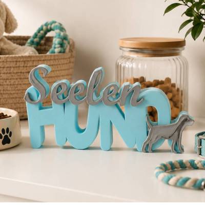 Schriftzug Seelenhund - 3D Druck