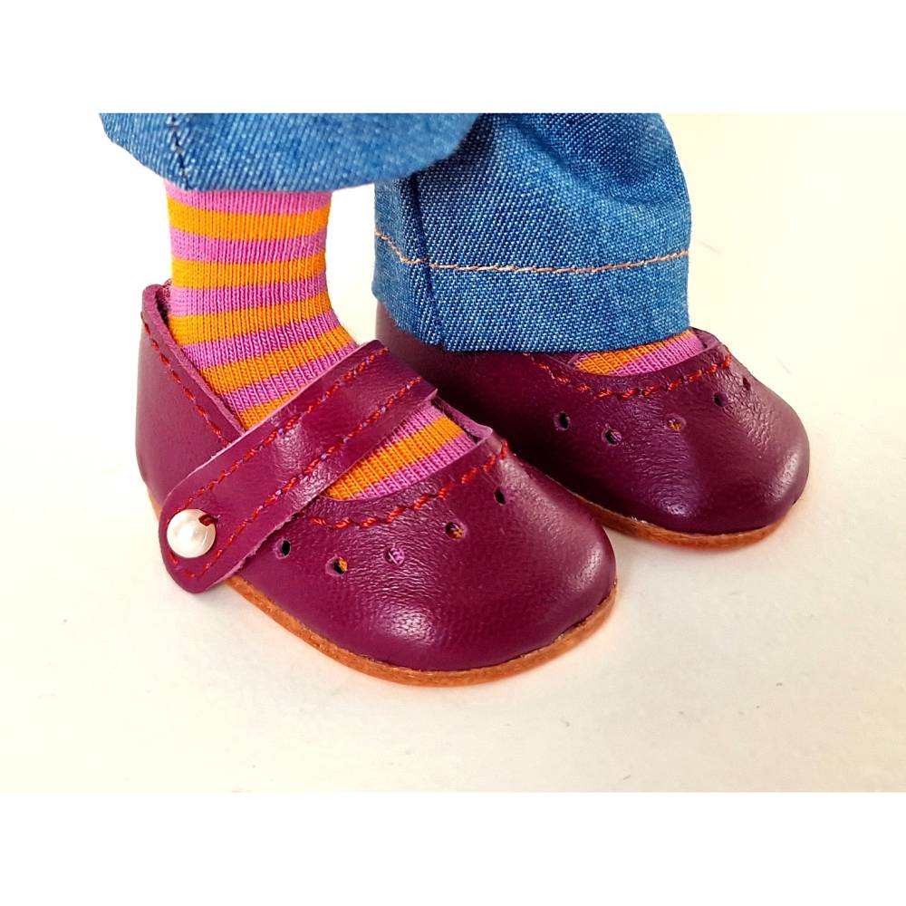 Puppenkleidung, 38 cm Ruby Red FF - Jeans Orange Lila Bild 4