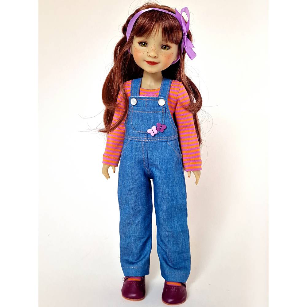 Puppenkleidung, 38 cm Ruby Red FF - Jeans Orange Lila Bild 5