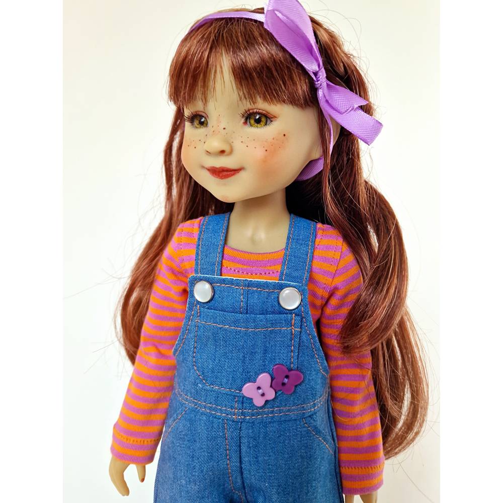 Puppenkleidung, 38 cm Ruby Red FF - Jeans Orange Lila Bild 6