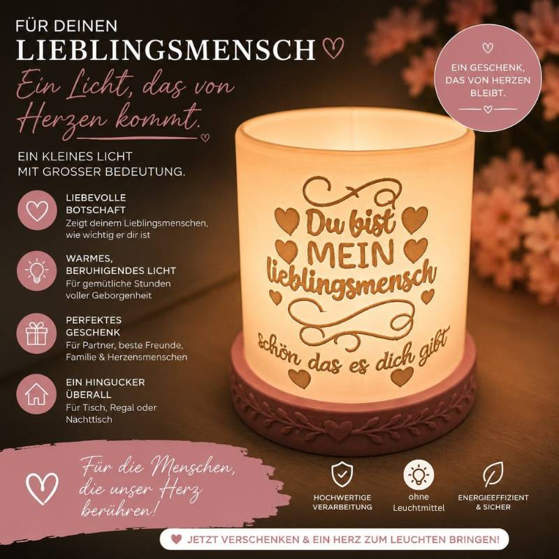 EMOTION Light Windlicht mit Wunschname | 5 Varianten | personalisiertes Geschenk