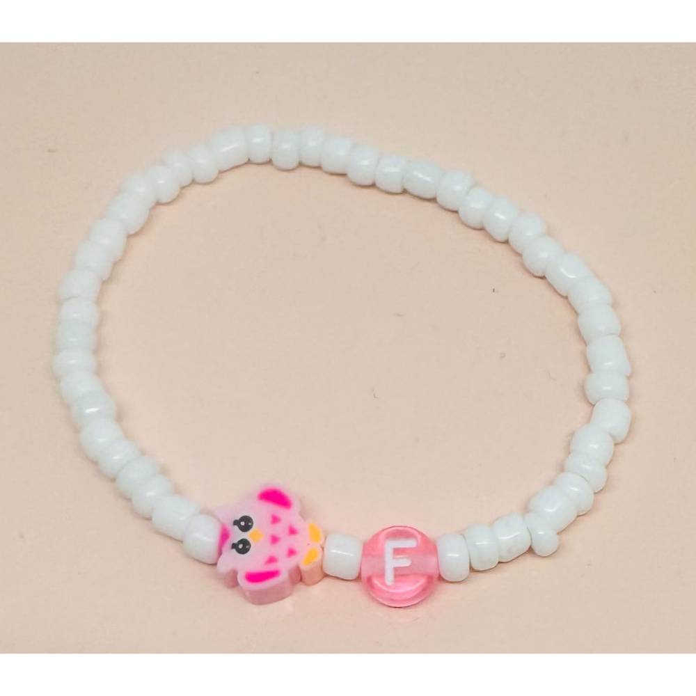 Personalisierbares Kinderarmband mit Tier und Initiale – Handgefertigtes Geschenk zur Einschulung & Taufe Bild 5