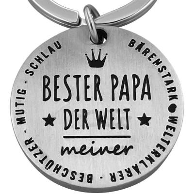 Schöner Schlüsselanhänger Beste Papa der Welt - Das Geschenk mit Herz
