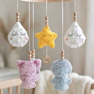 Stickdatei Mobile Set Engel  – In the Hoop Set 26124