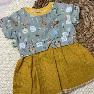 Girly Sweater, Pullover mit Rockteil, Pullover Garten