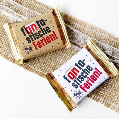 Sommerferien hanuta Banderole PDF – DIY Geschenkidee für Kollegen, Schüler & Kinder – Druckvorlage zum Ausdrucken
