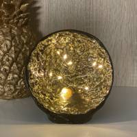 Ambienteleuchte "Golden Glow" Tischlampe Halbkugel