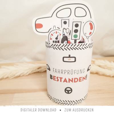 Duplo-Banderolen zum Führerschein Geschenk | Fahrprüfung bestanden | Geschenk für Fahrschüler