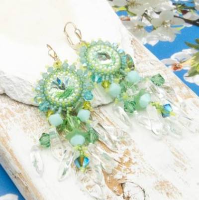 maritime Ohrringe Geburtstag, türkis hippie style, Sommer Urlaub Ohrhänger, Glasperlenschmuck, Geschenkidee Frau, Unikat
