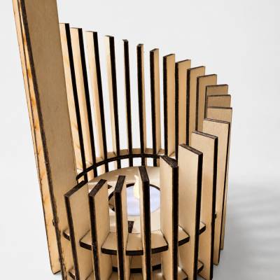 Teelichthalter Modell "Lichtfächer"