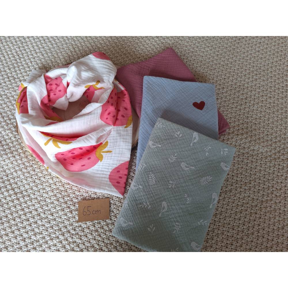 Halstuch/ Dreieckstuch aus Musselin Bild 3