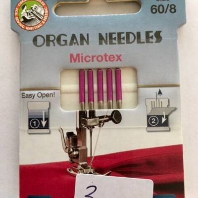 5 Organ Nähmaschinennadeln Microtex