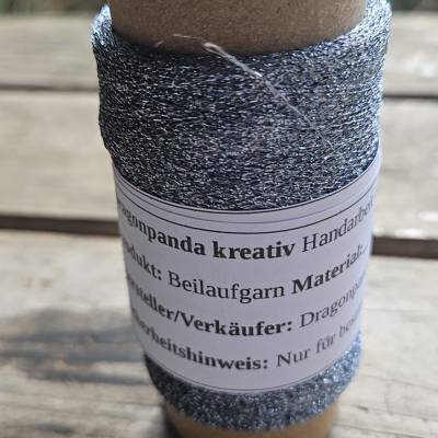 Beilaufgarn - silber grau - 1000 mtr. 