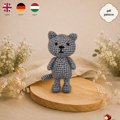 Amigurumi Katze Häkelanleitung PDF – Anfängerfreundlich, DIY Kuscheltier, Sofort-Download