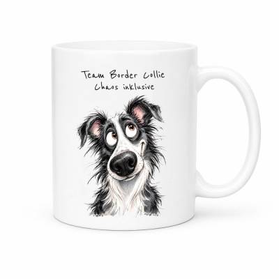 Tasse 'Team Border Collie' - Kaffeetasse mit Hunderasse