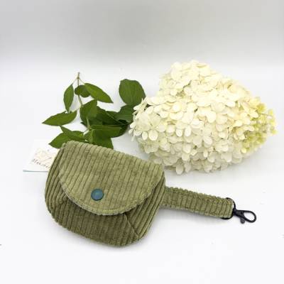 Kleines Täschchen mit Karabiner | Mini Etui aus Baumwolle | Handgemacht