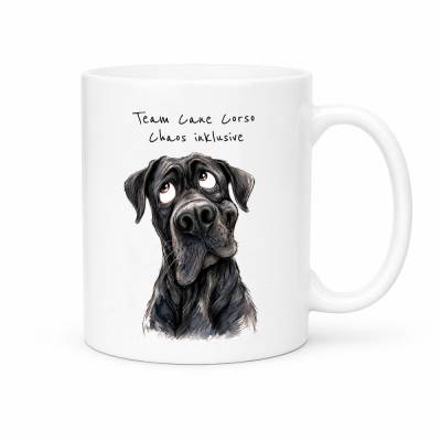 Tasse 'Team Cane Corso' - Kaffeetasse mit Hunderasse