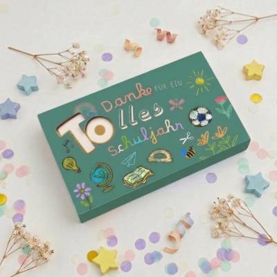 Toffifee Banderole Ein tolles Schuljahr | Abschiedsgeschenk Lehrer & Lehrerin | Dankeschön zum Schuljahresende | PDF