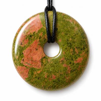 Unakit Donut-Anhänger – Pi-Scheibe, 4 cm, mit Band
