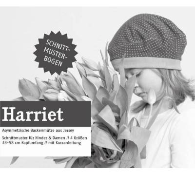 Schnittmuster HARRIET - asym. Baskenmütze für Groß und Klein - Schnittreif - KU 43-58