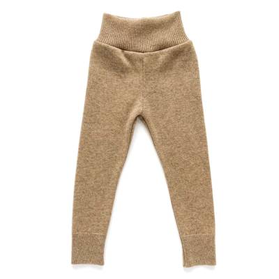 Kaschmirhose Größe 92 hellbraun 100% Kaschmir / Upcycling Kaschmirleggings für Kinder 