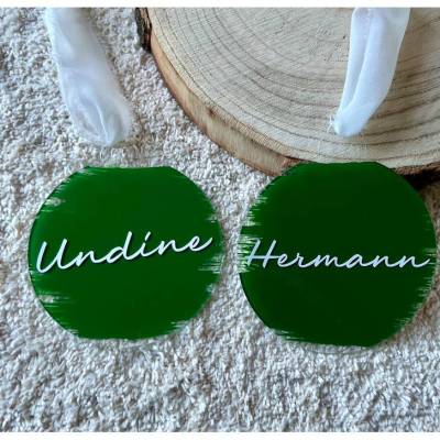 Acryl Weihnachtsornament personalisiert 10 cm Anhänger