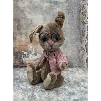 Bärino Hase Eugenie 24 cm – Künstlerbär, handgefertigtes Unikat