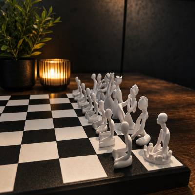Schach mal anders – mit den einzigartigen Nobody-Figuren!