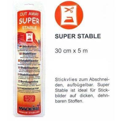 Madeira aufbügelbares Stickvlies Super Stable zum Abschneiden 5m Box