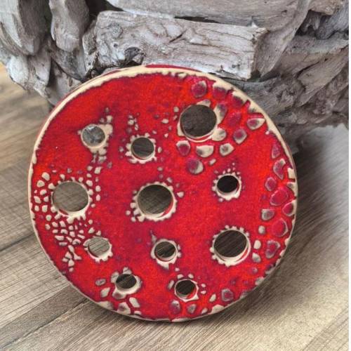 Keramik Blumenretter "Mohn"