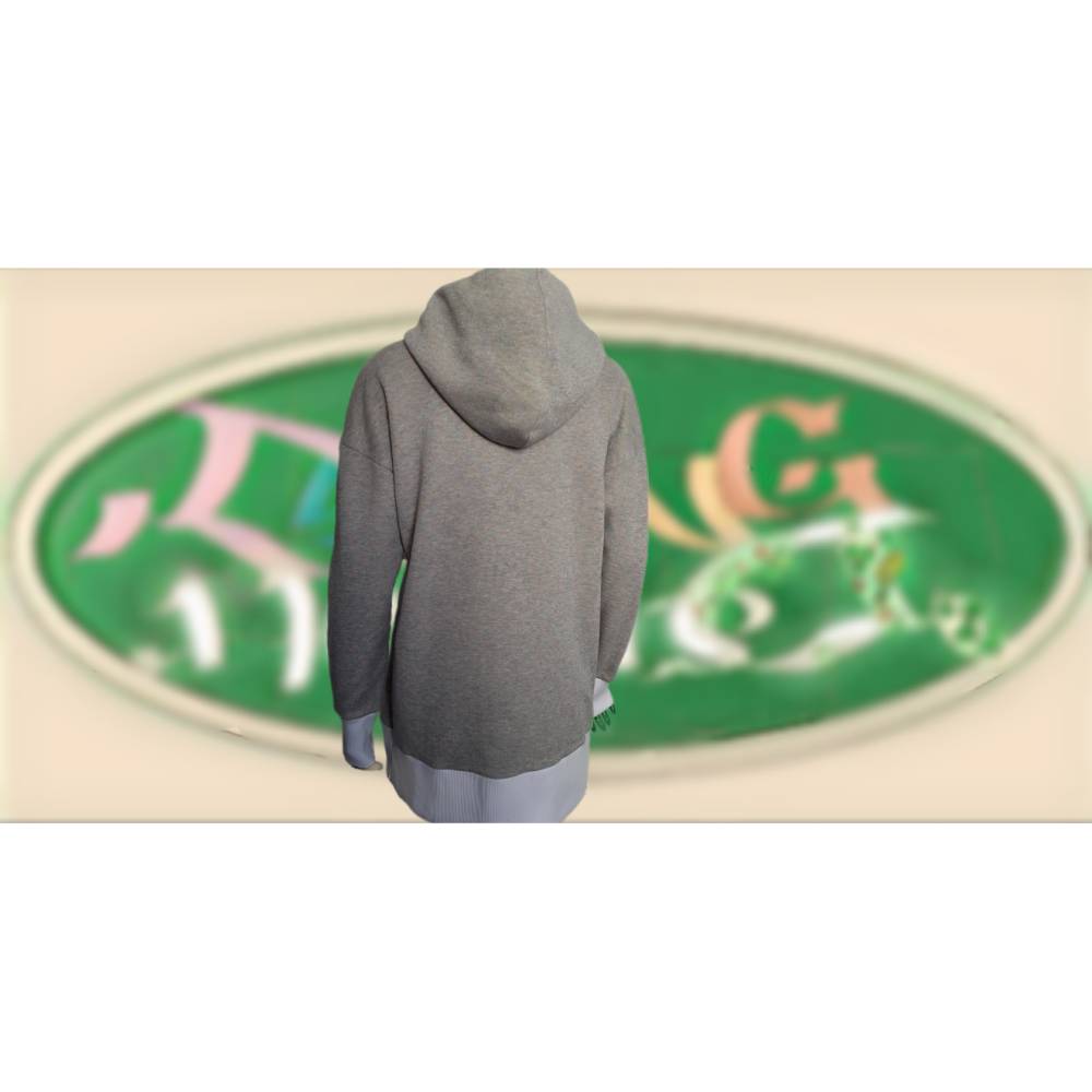 SweatJacke mit Kaputze und Häkelapplikation Bild 2